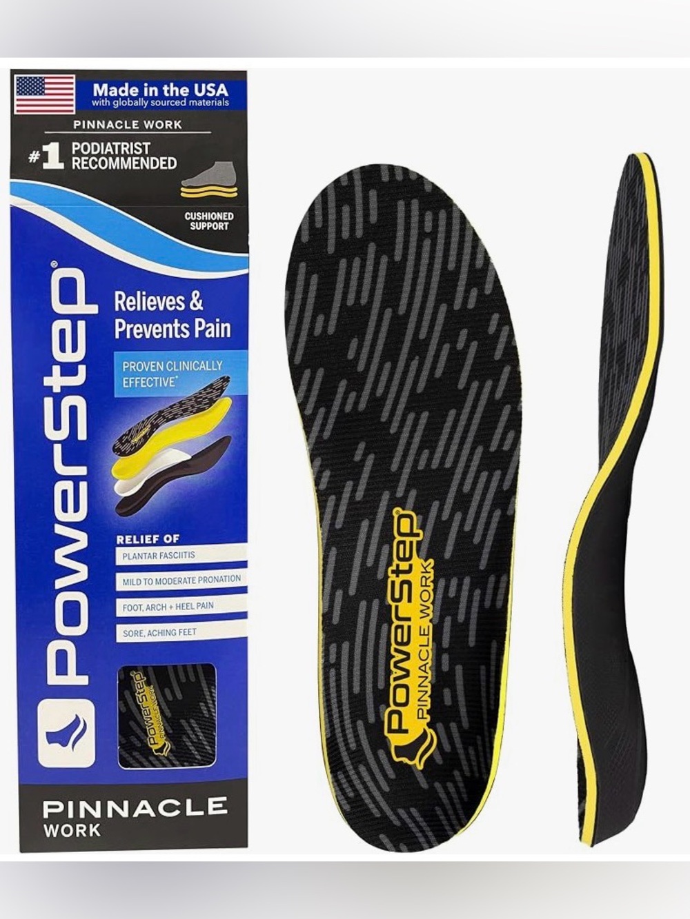 NWT Premium Dual-Layer Cushion Insoles Size 10-10.5 Men & 12 Women
